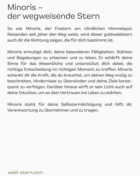 Minoris - der wegweisende Stern