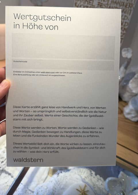 Gutschein mit Versand
